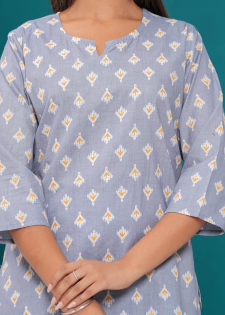 Fine quality Cotton Co-Ord Set-(VJ-052)